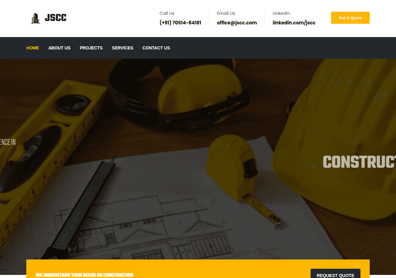 Screenshot of jscc.in