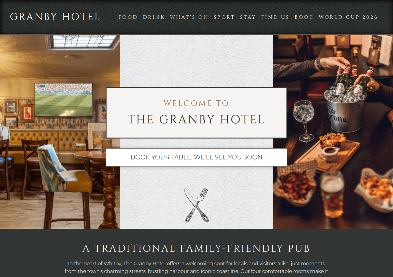 Screenshot of thegranby.co.uk