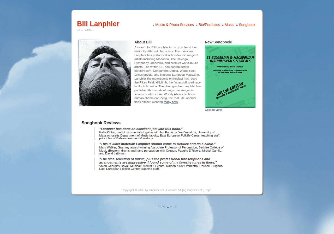 Screenshot of lanphier.net
