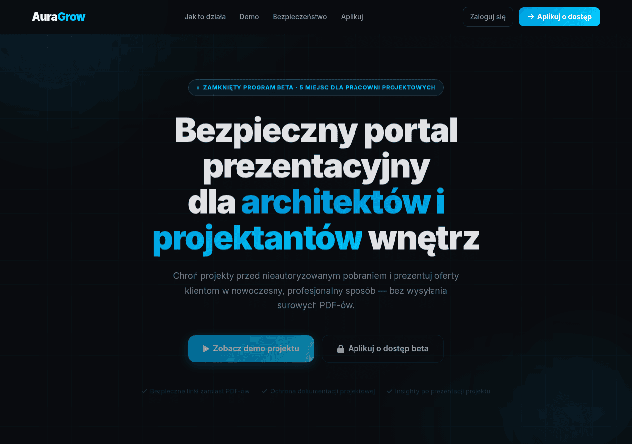 Screenshot of auragrow.pl
