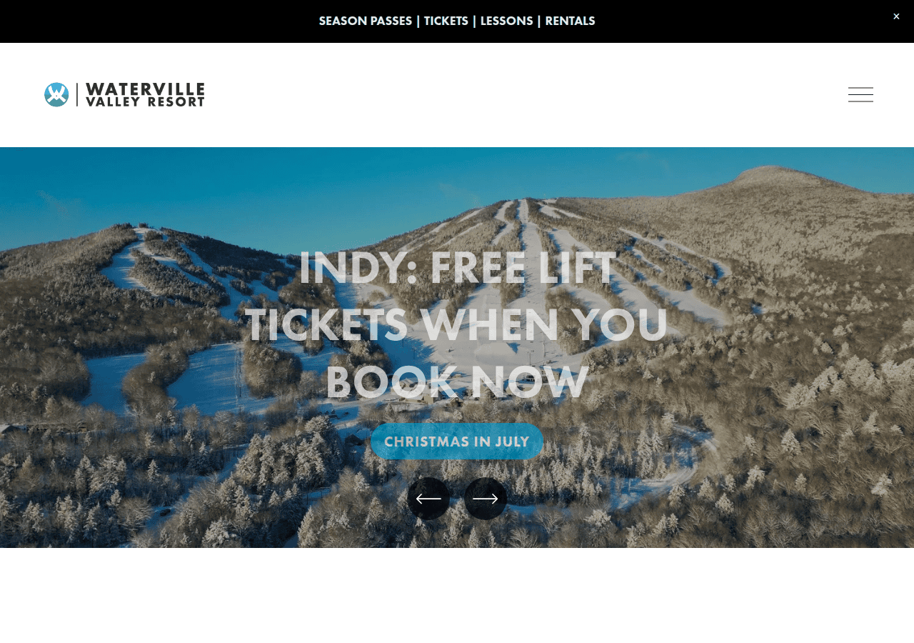 Screenshot of waterville.com