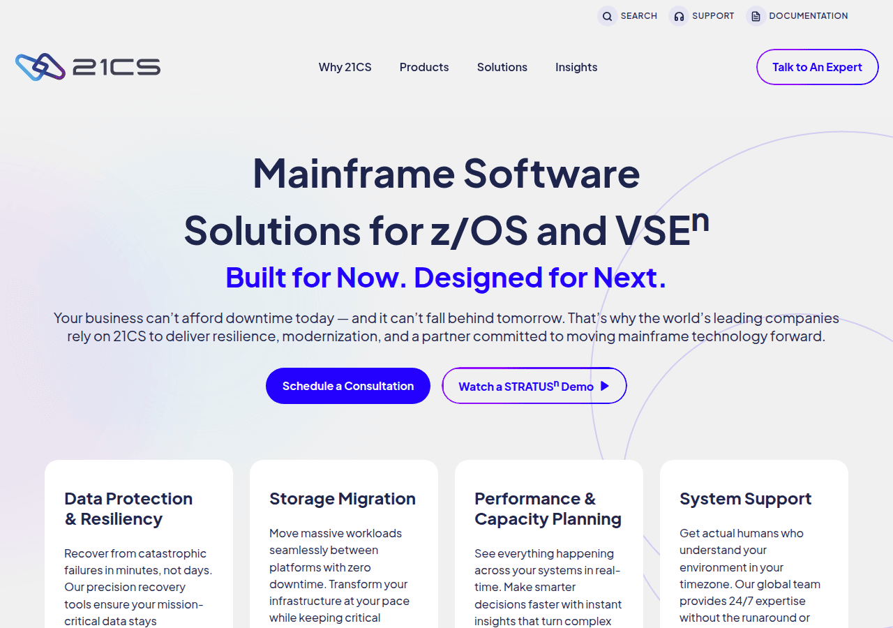 Screenshot of 21cs.com
