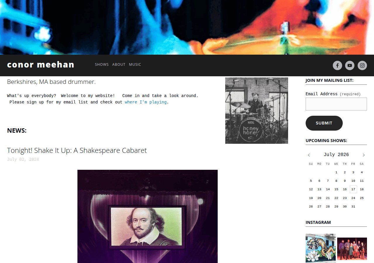 Screenshot of conormeehan.com