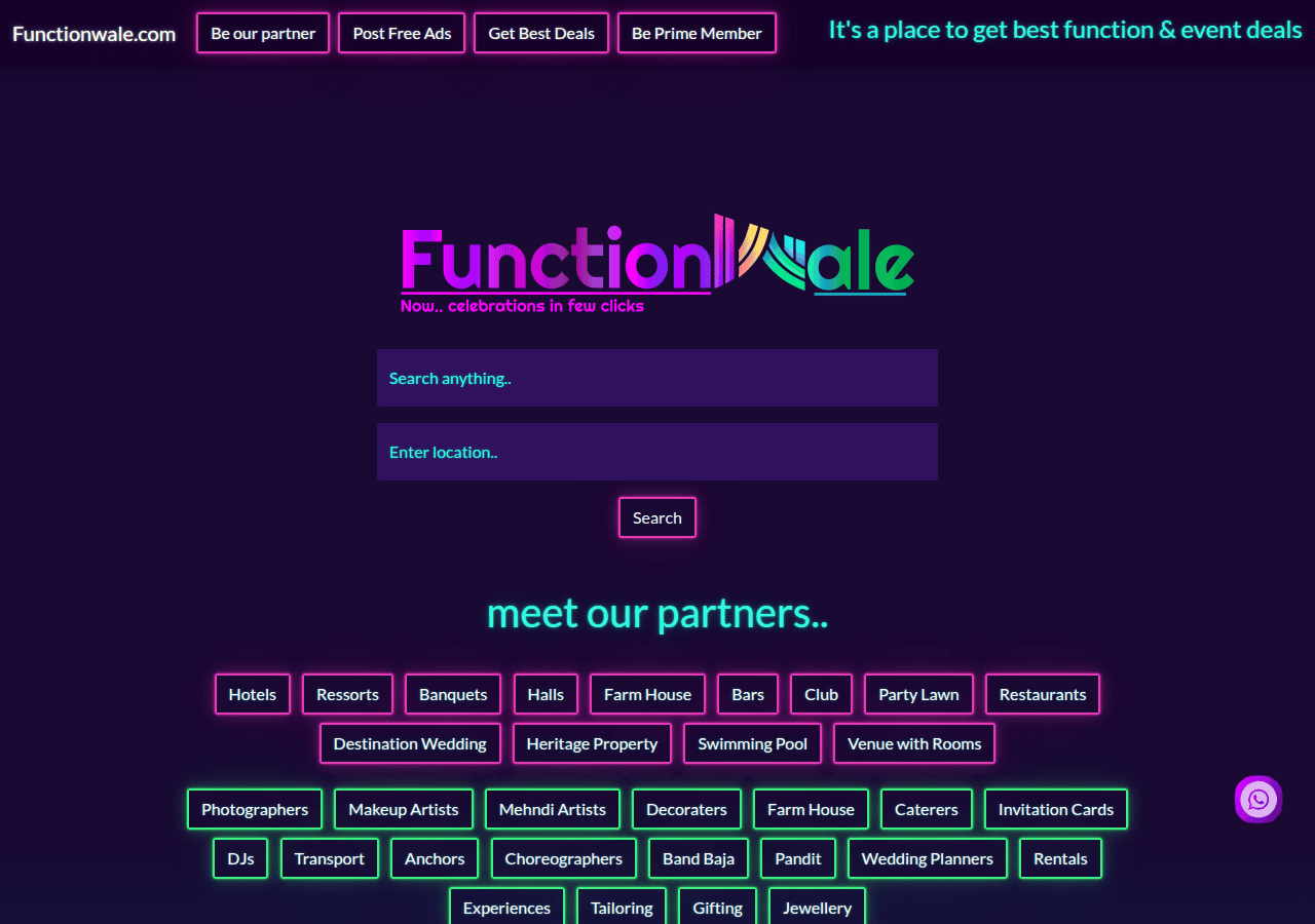 Screenshot of functionwale.com