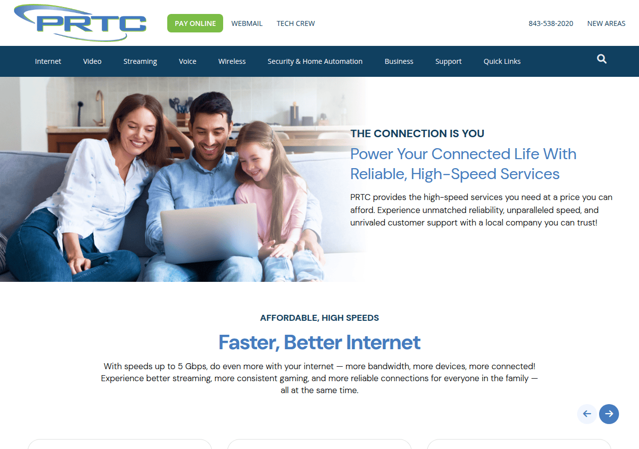 Screenshot of prtc.us