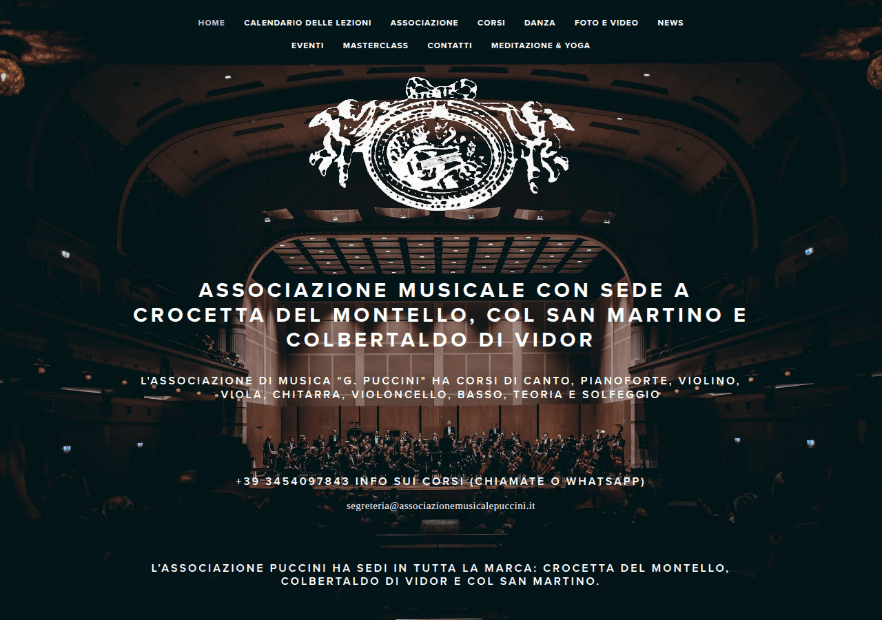 Screenshot of associazionemusicalepuccini.it
