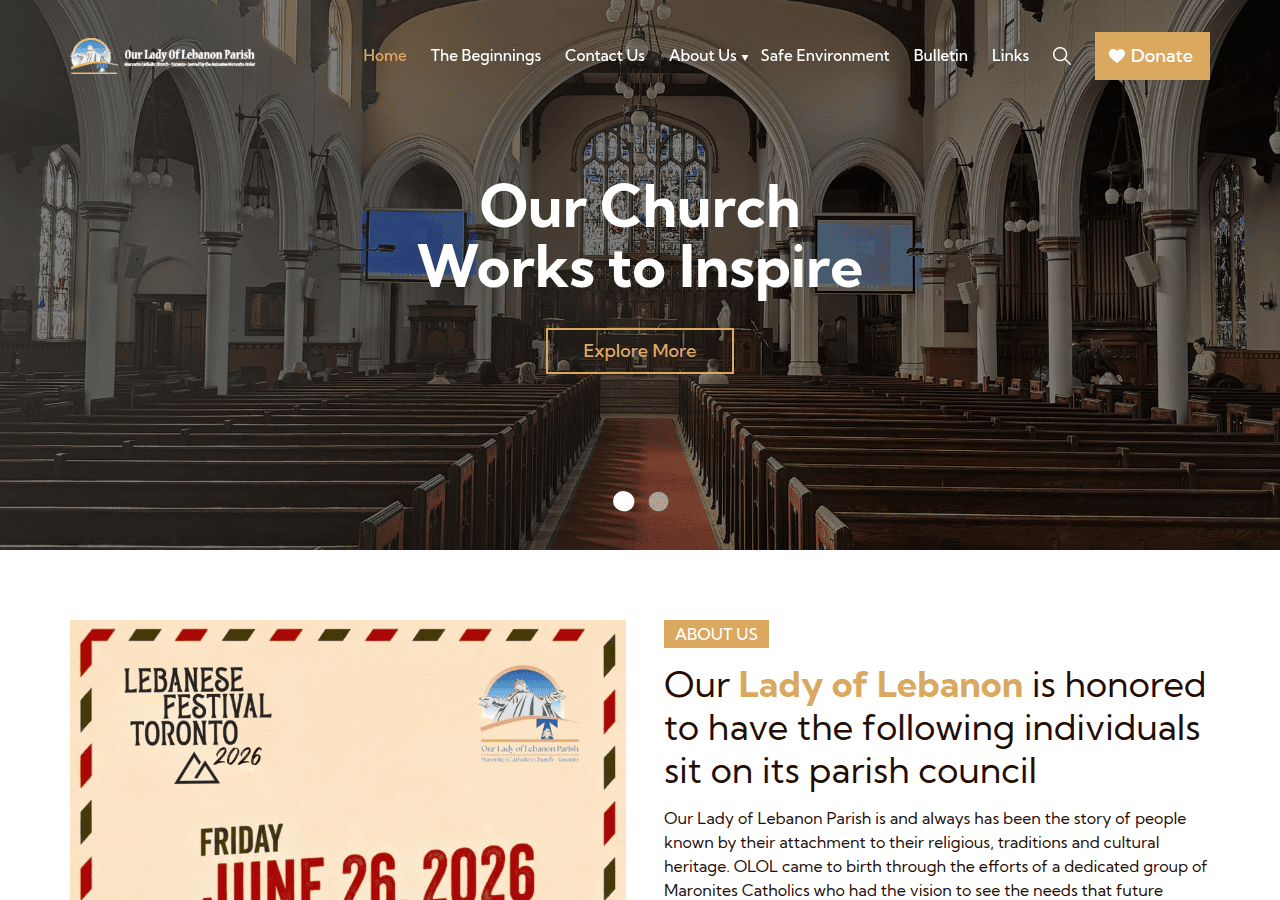 Screenshot of ladyoflebanon.org