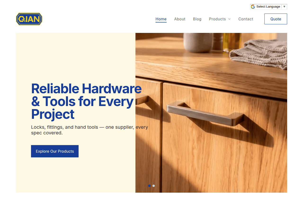 Screenshot of qian-corp.com