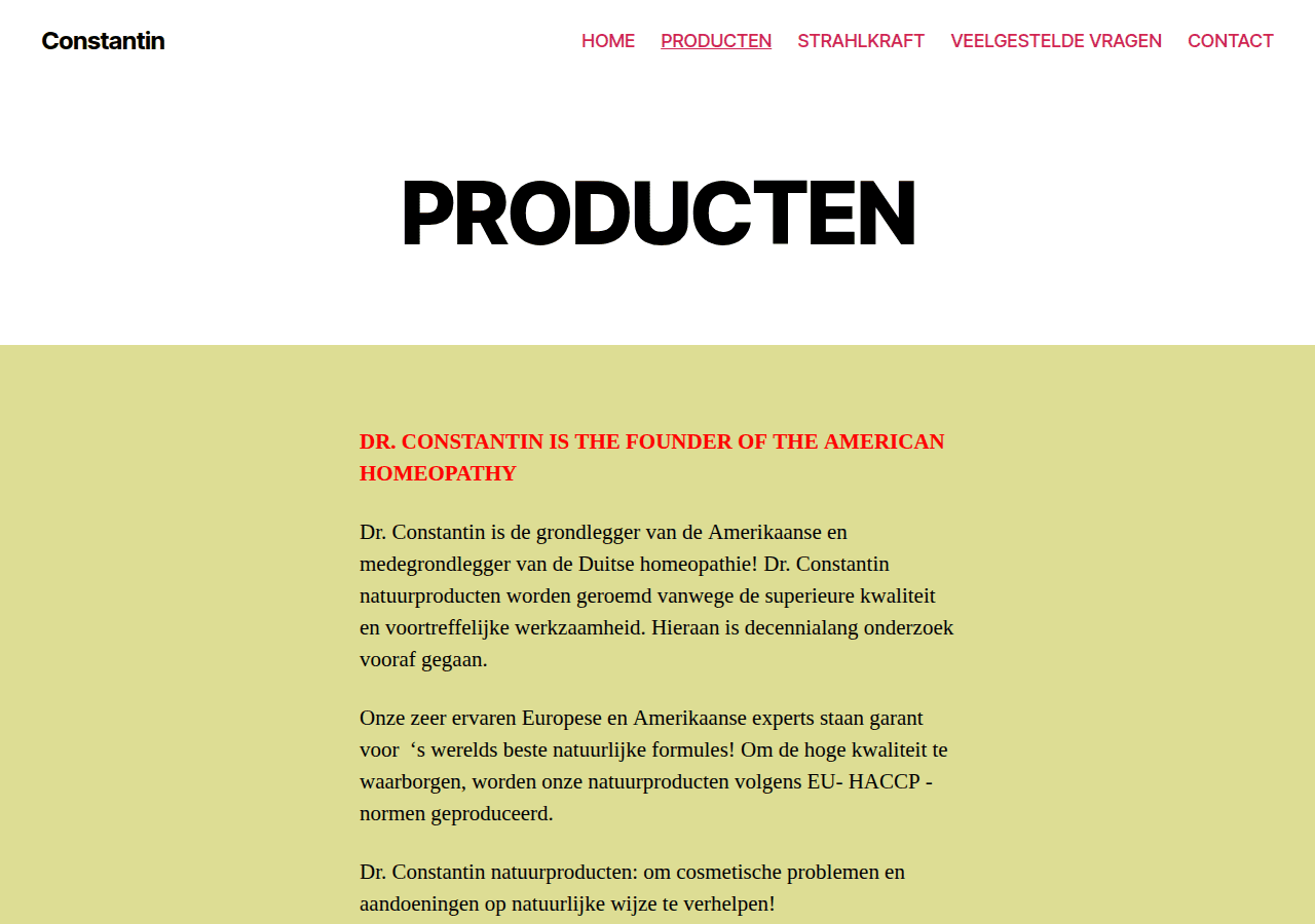 Screenshot of constantinfoundation.org