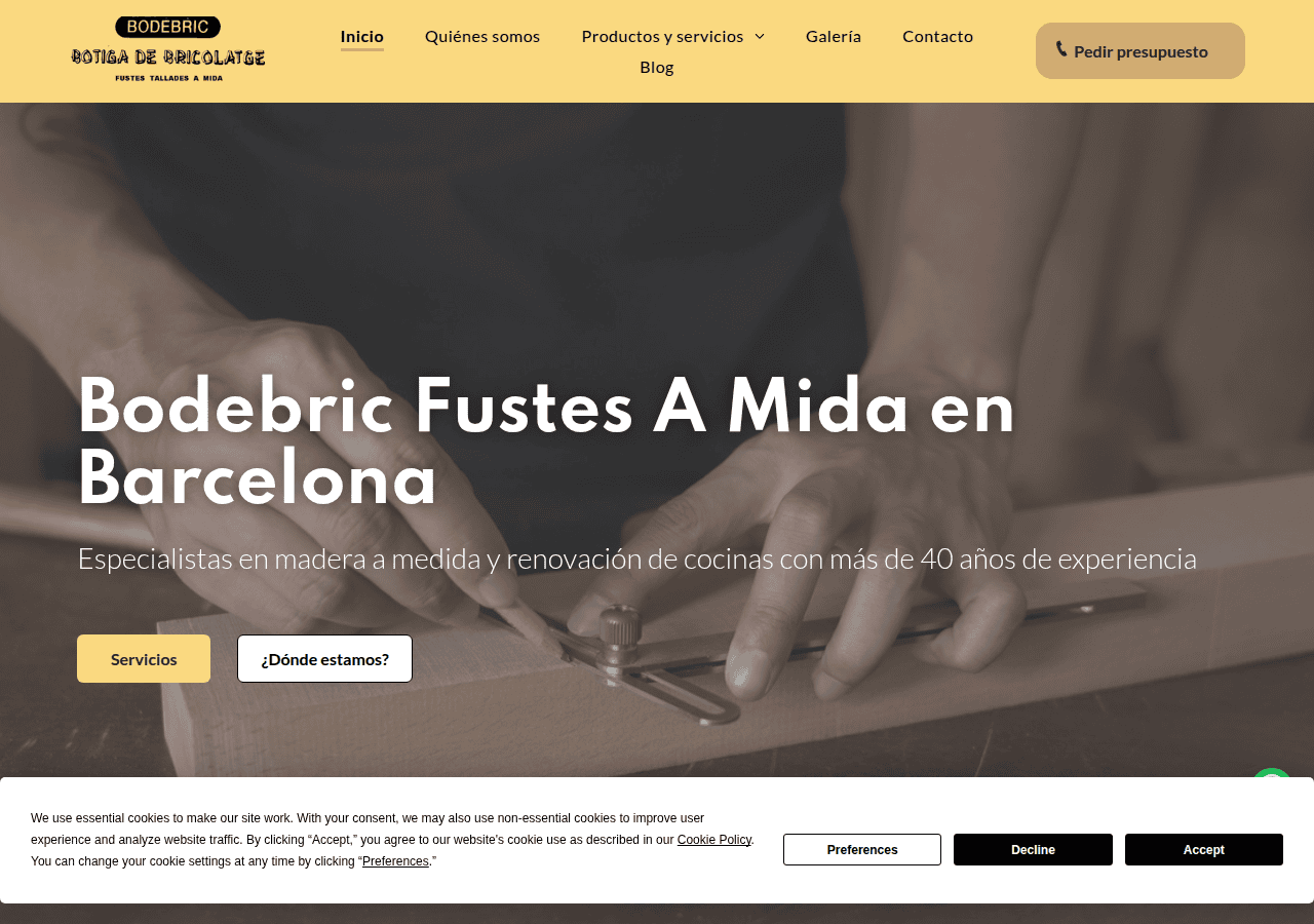 Screenshot of bodebric.com