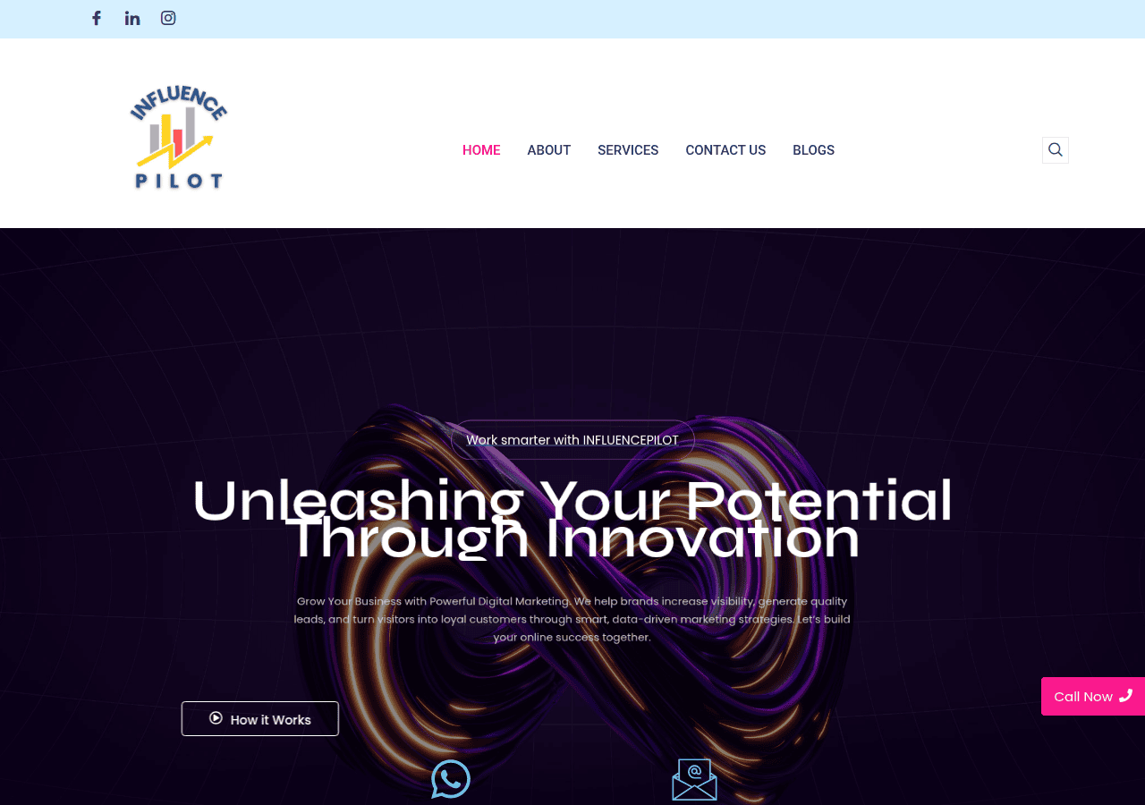 Screenshot of influencepilot.in