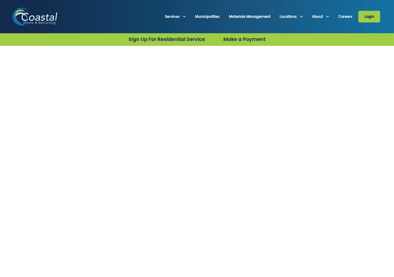 Screenshot of coastalwasteinc.com