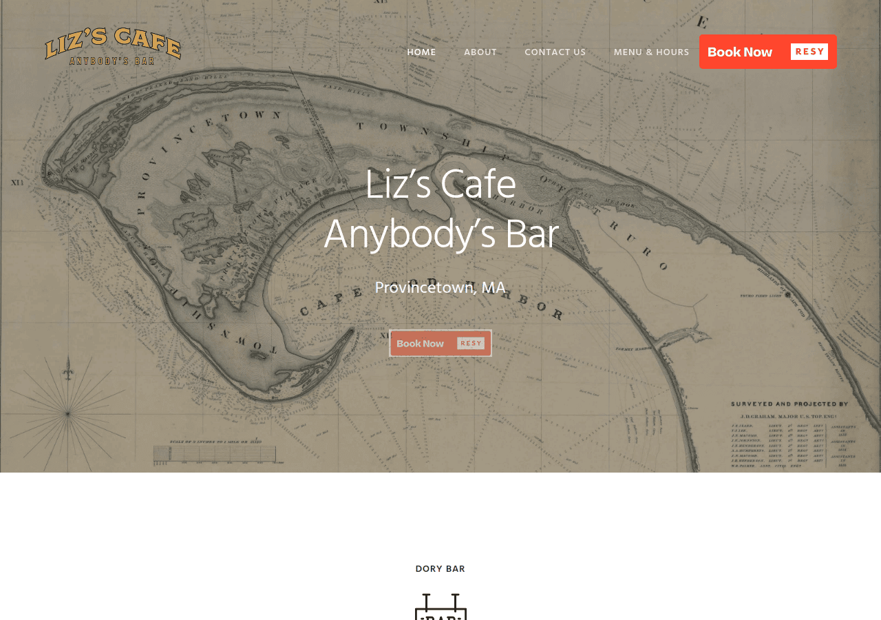 Screenshot of lizscafeptown.com