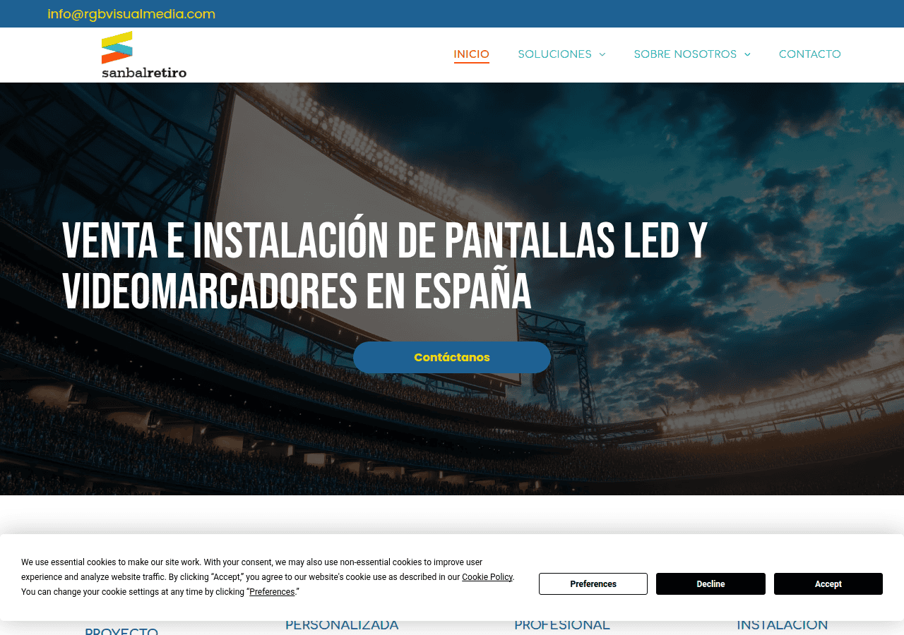 Screenshot of sanbalretiro.com
