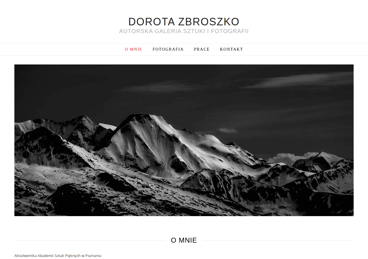 Screenshot of dorotazbroszko.com