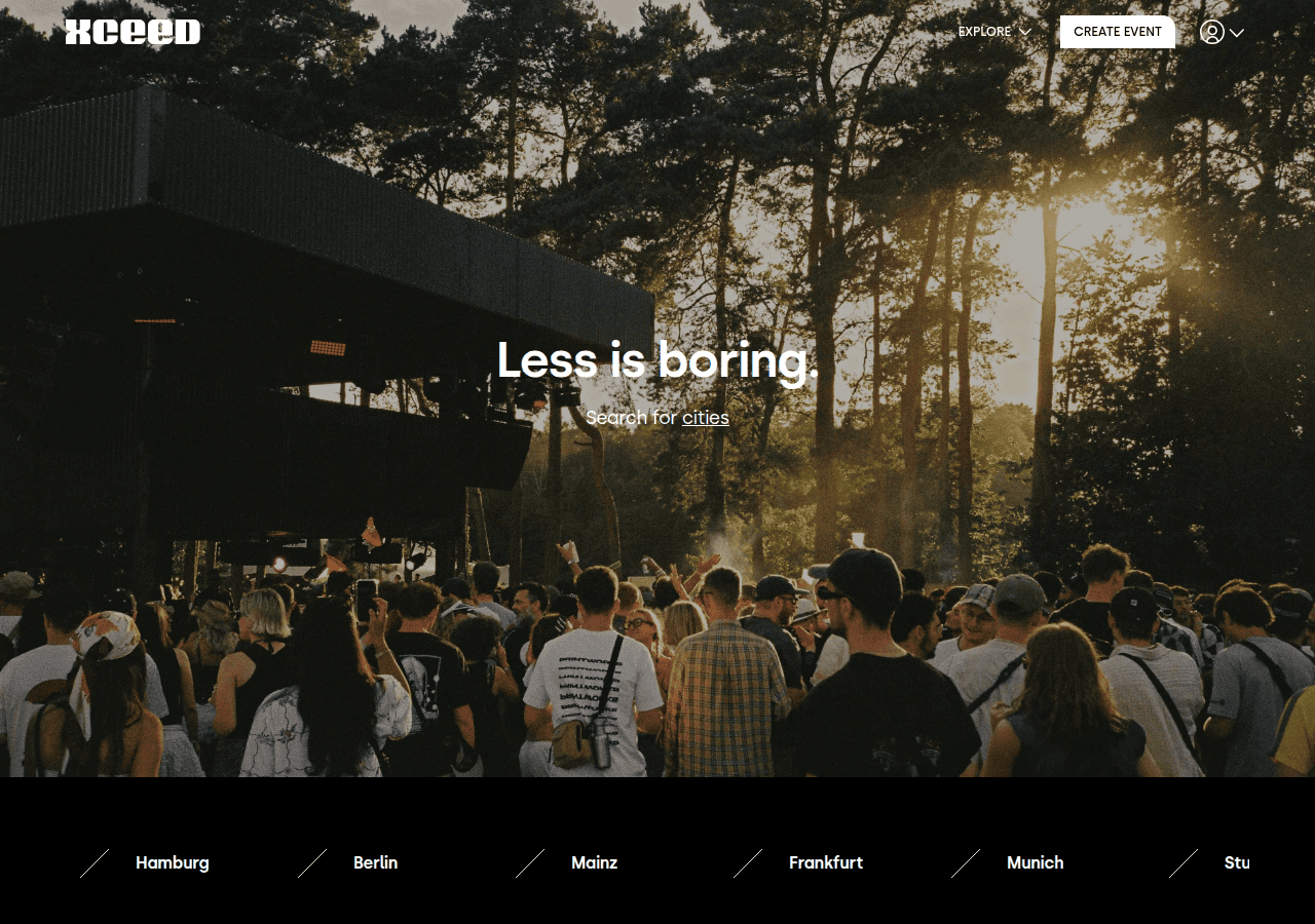 Screenshot of xceed.me