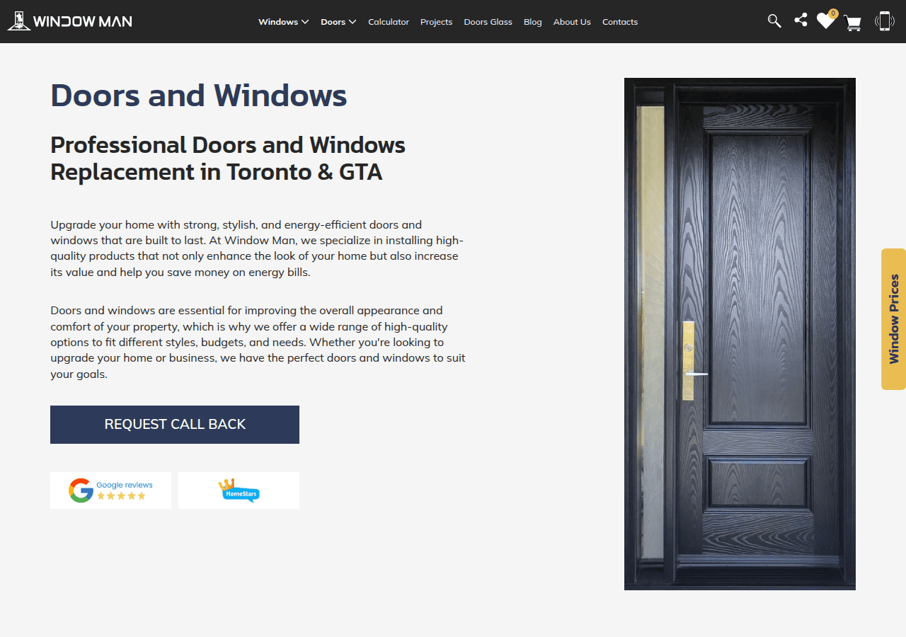 Screenshot of window-man.ca