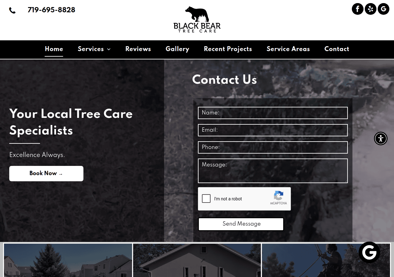 Screenshot of bbtreecare.com