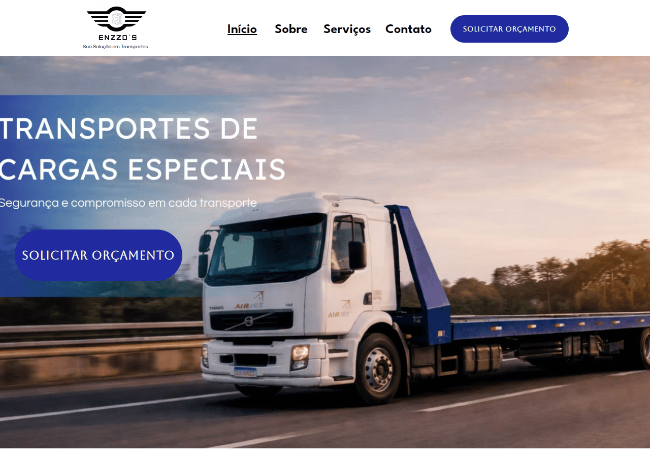 Screenshot of enzzossolucoes.com