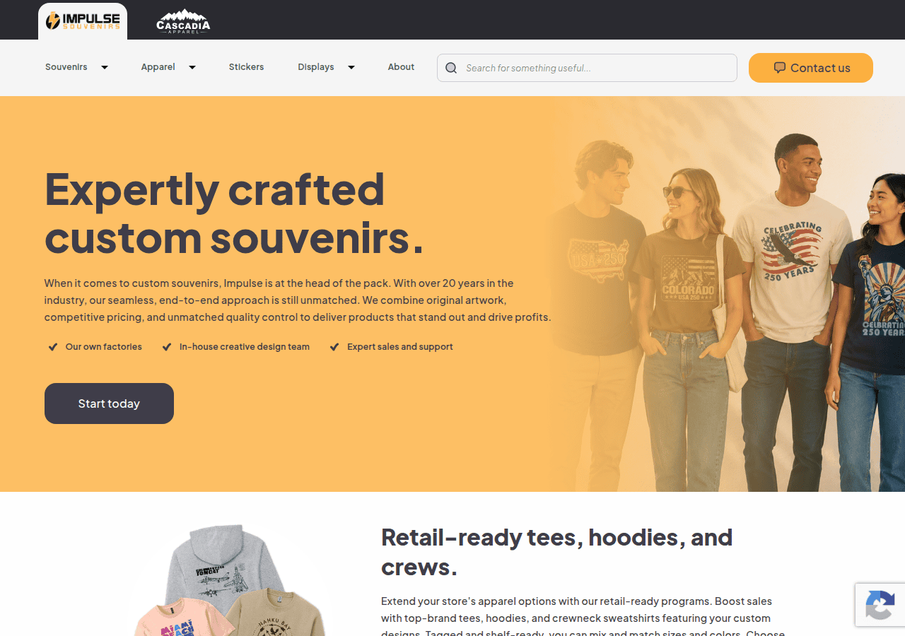 Screenshot of impulsesouvenirs.com
