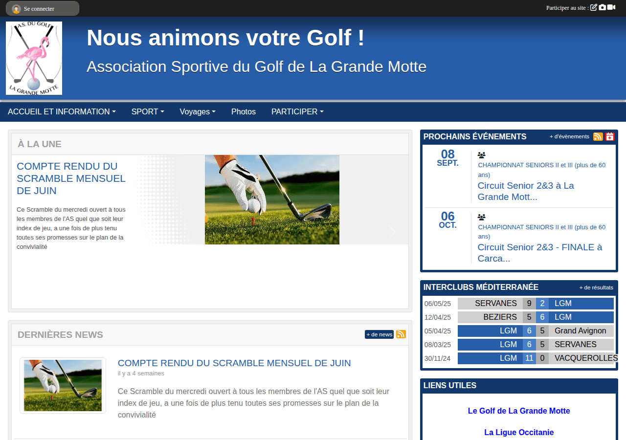 Screenshot of asgolflgm.com