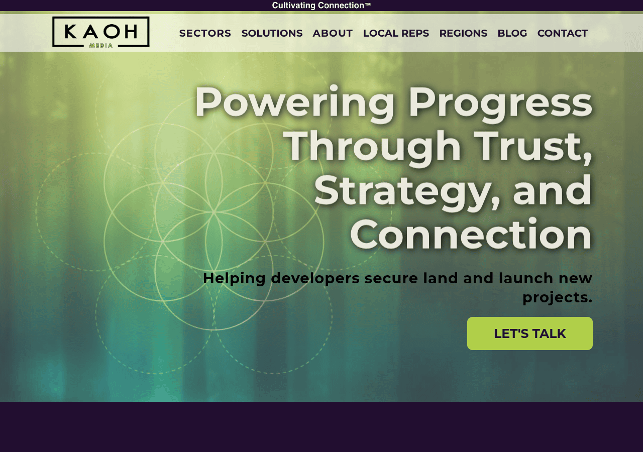 Screenshot of kaohmedia.com