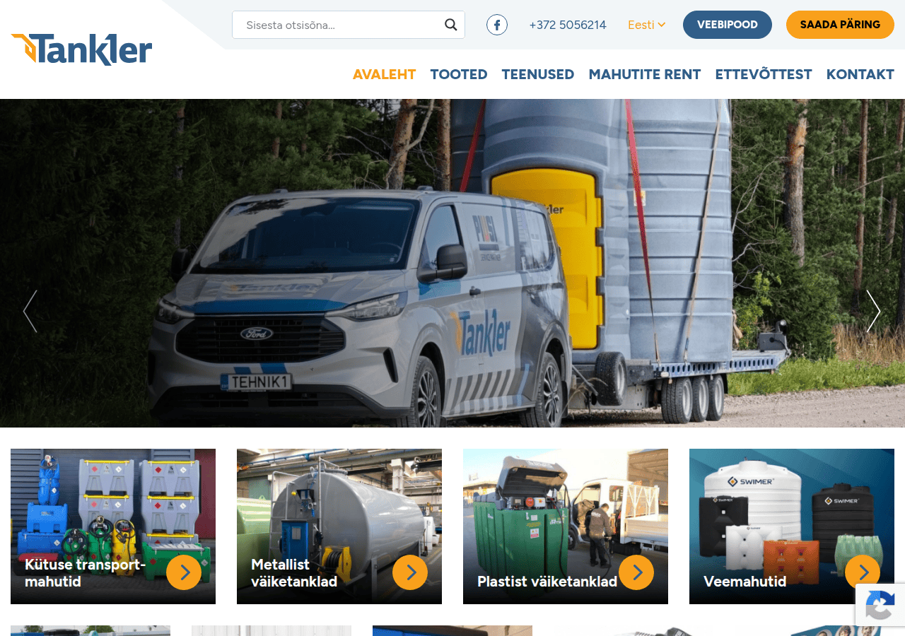 Screenshot of tankler.ee