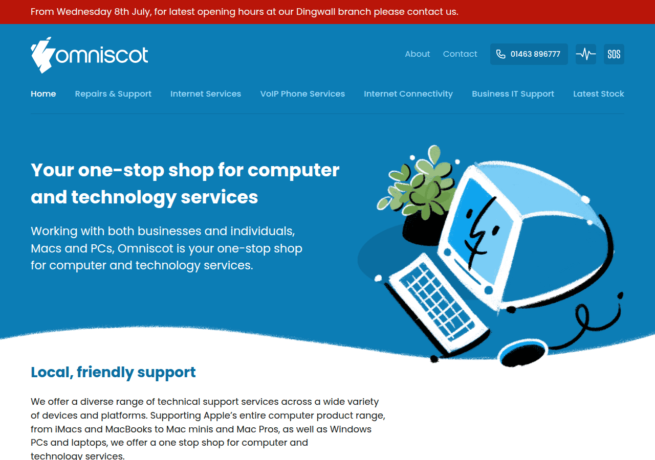 Screenshot of omniscot.com