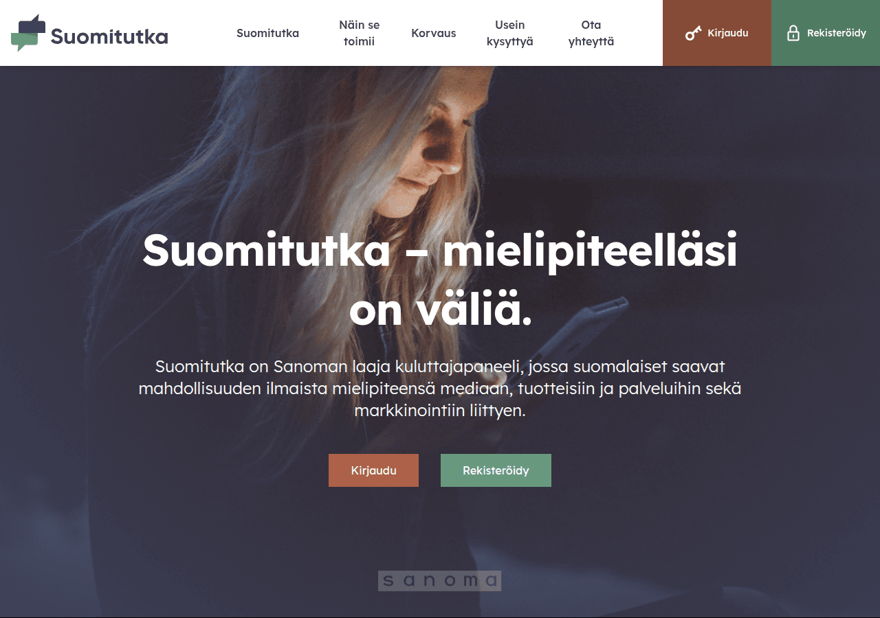 Screenshot of suomitutka.fi