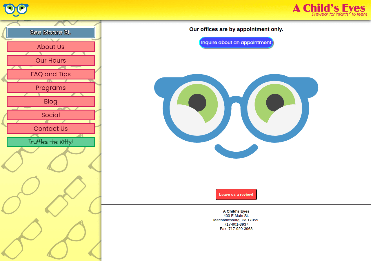 Screenshot of achildseyes.com