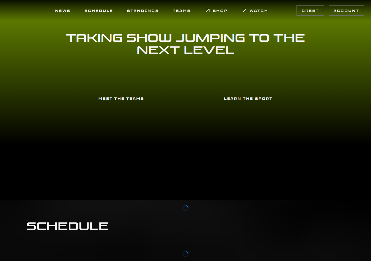 Screenshot of majorleagueshowjumping.com