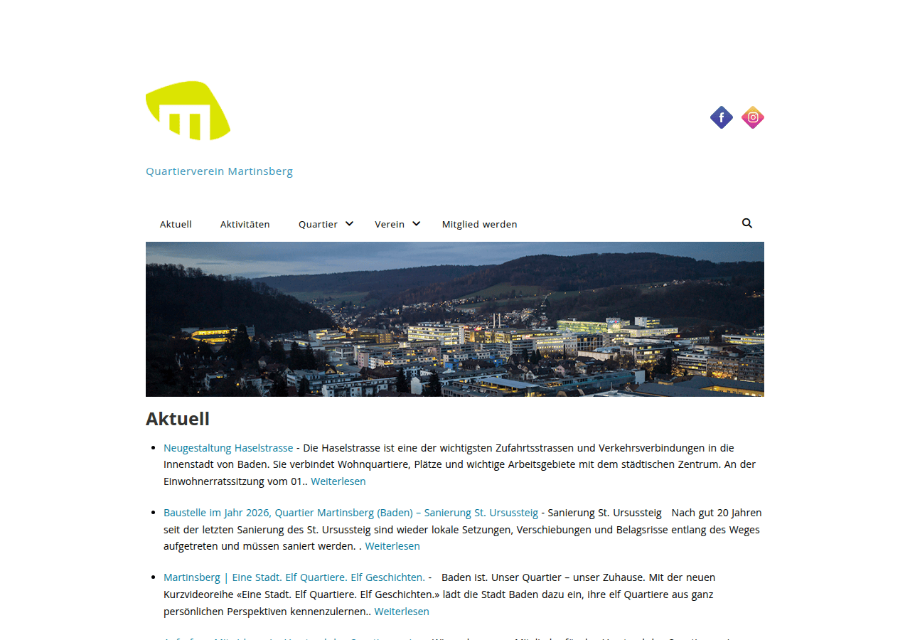 Screenshot of qvmartinsberg.ch