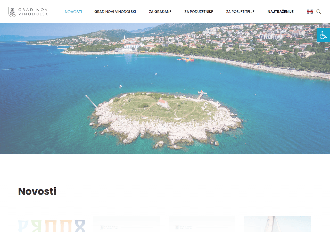 Screenshot of novi-vinodolski.hr