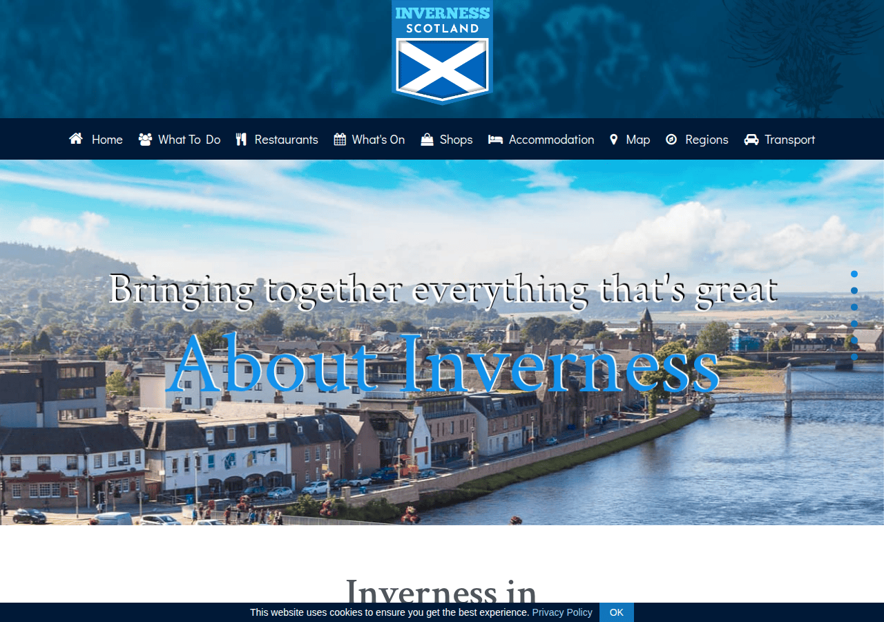 Screenshot of explore-inverness.com