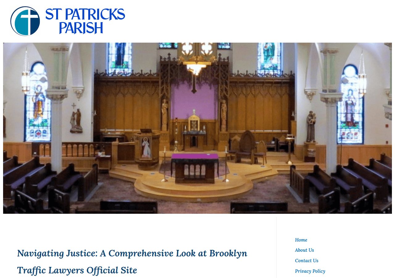 Screenshot of stpatricksparish.net