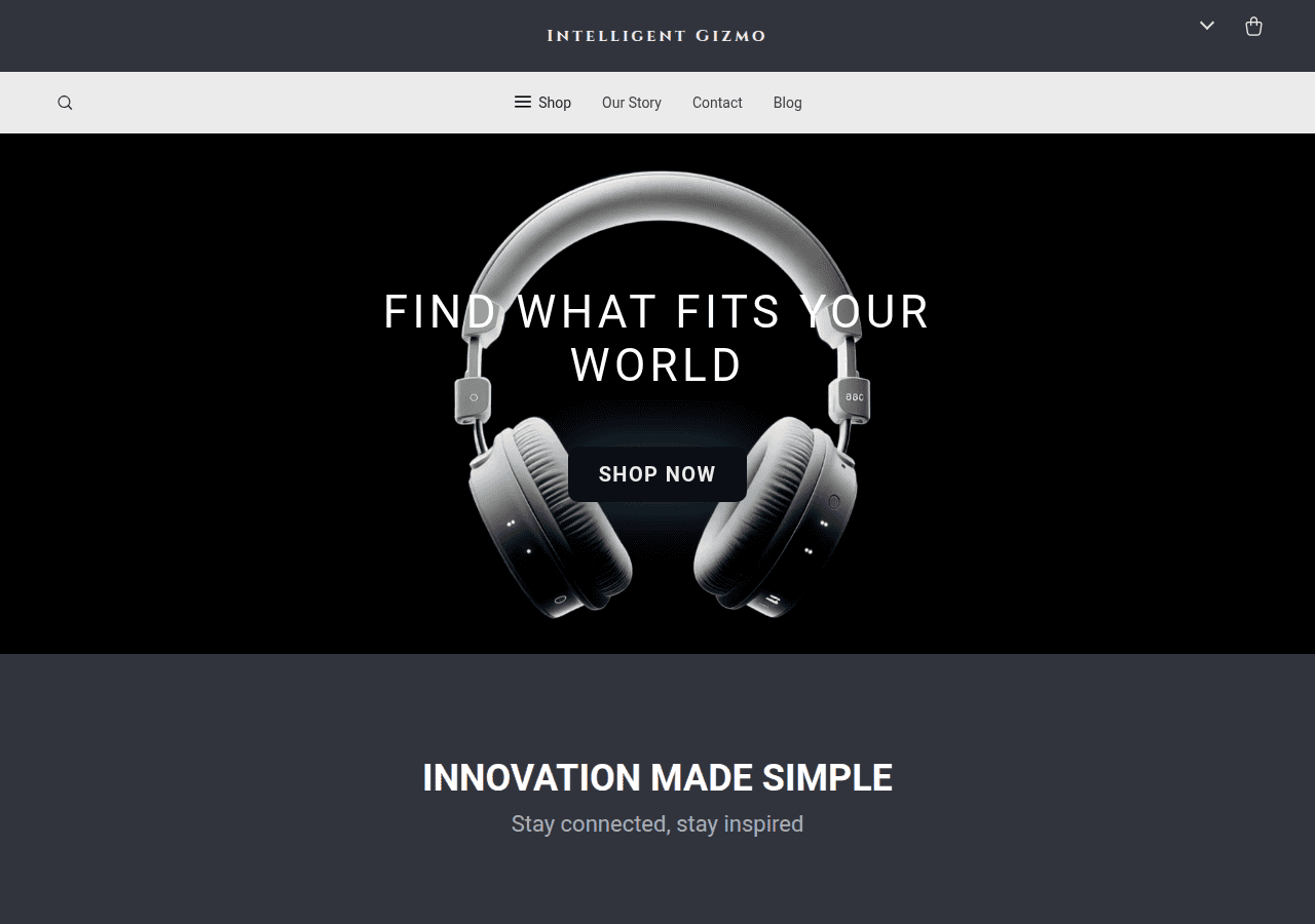 Screenshot of intelligentgizmo.shop