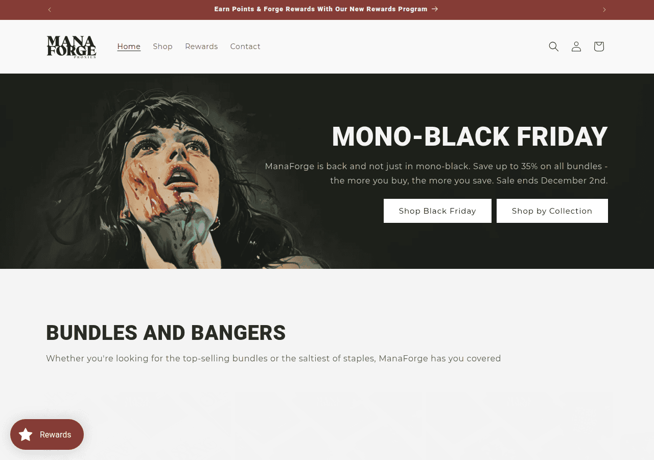 Screenshot of manaforge.shop
