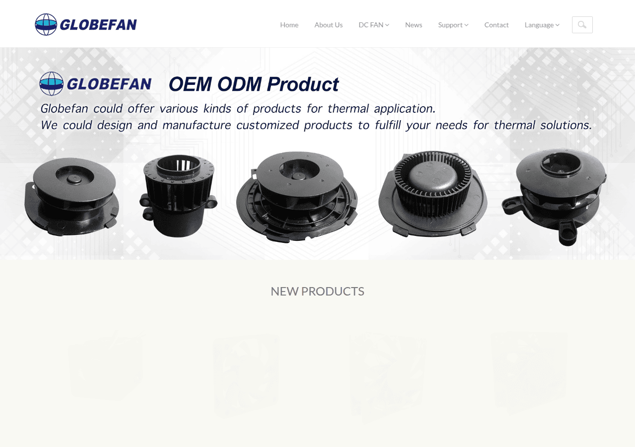 Screenshot of globefan.com