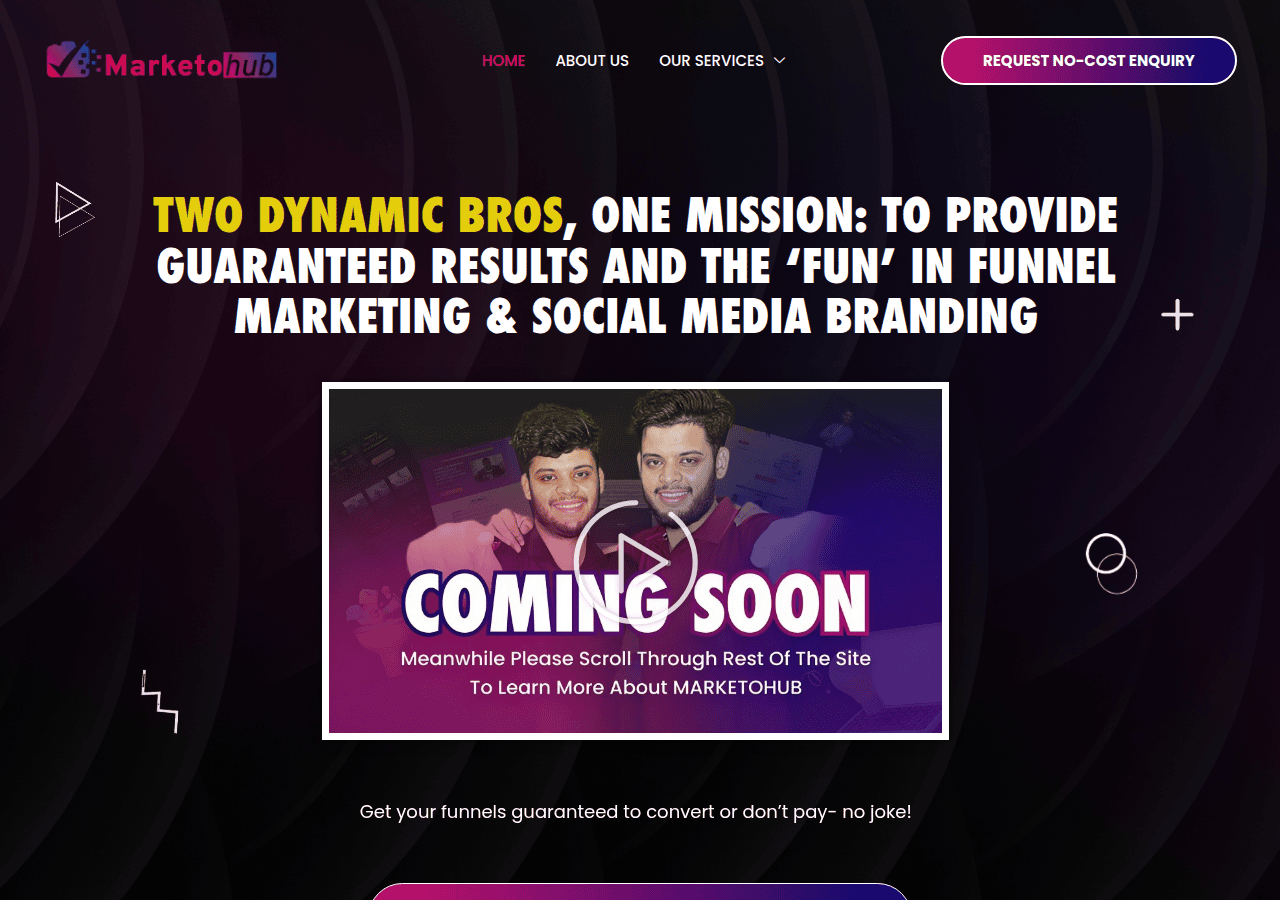 Screenshot of marketohub.com