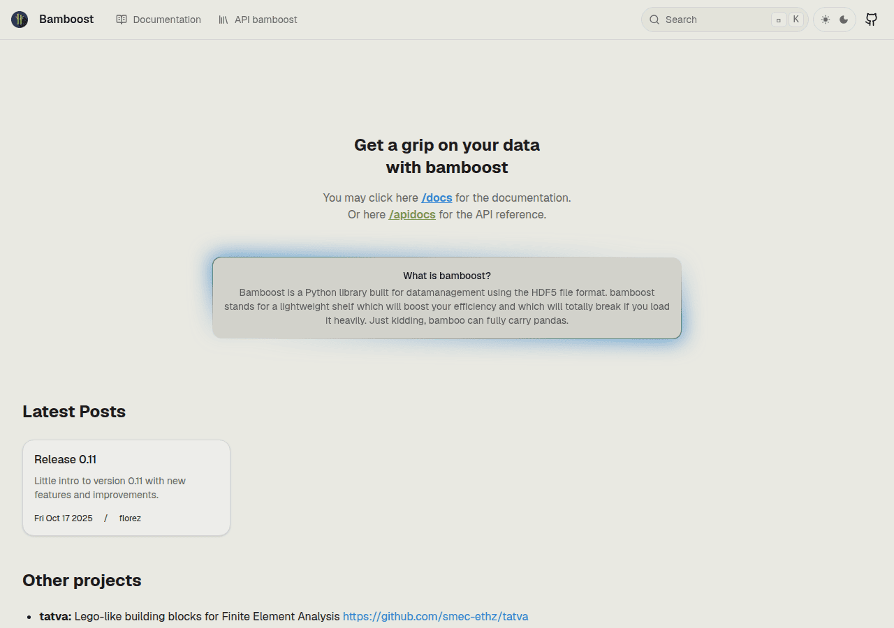 Screenshot of bamboost.ch