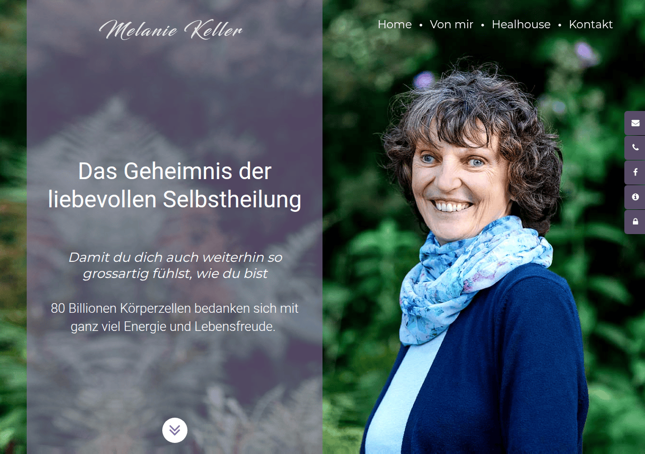 Screenshot of melaniekeller.ch