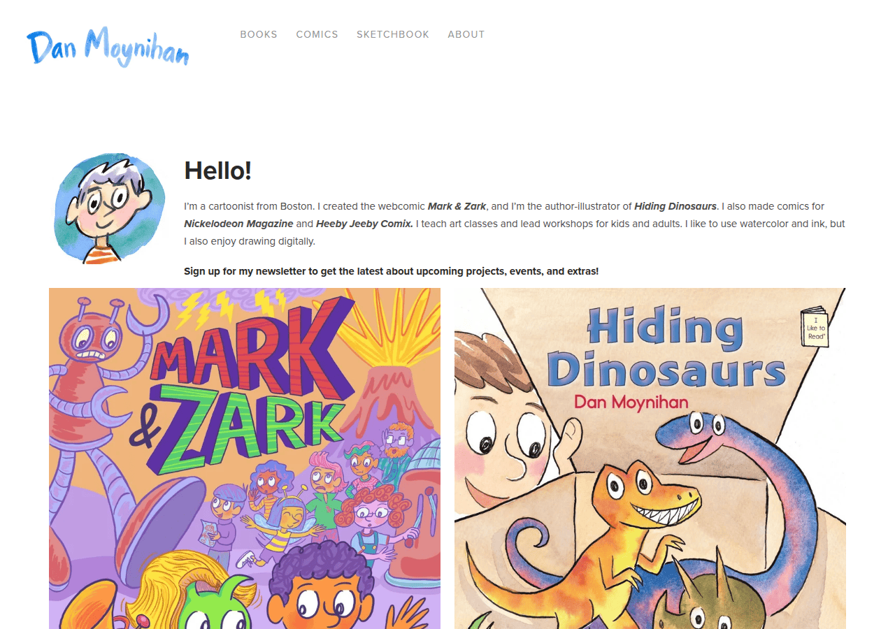 Screenshot of danmoynihan.com