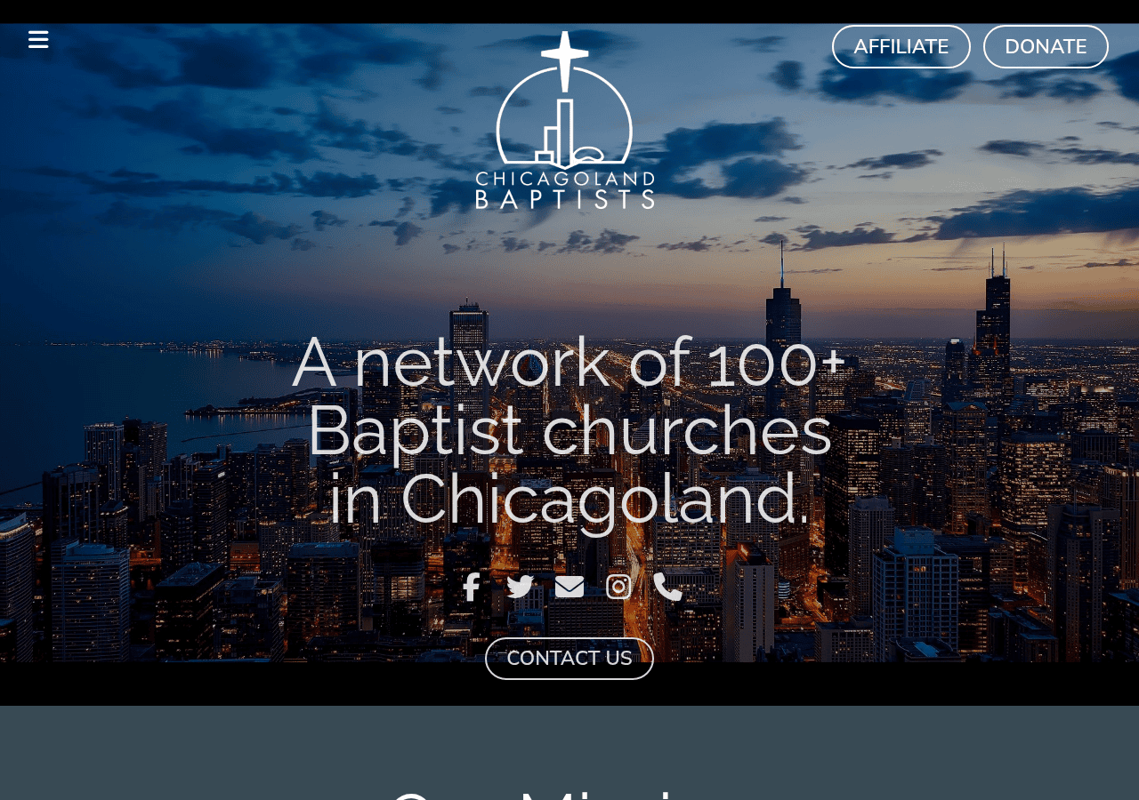 Screenshot of chicagolandbaptists.org
