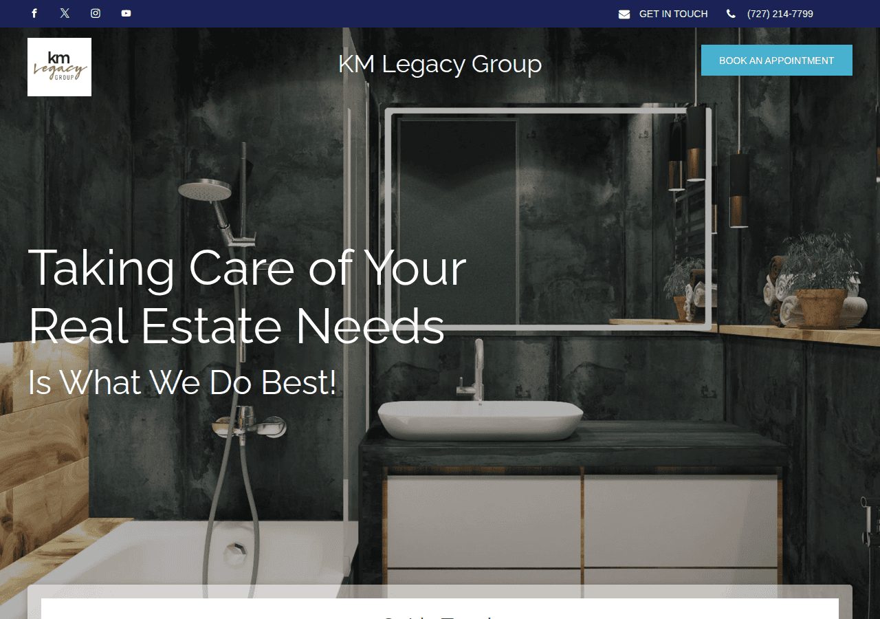 Screenshot of kmlegacygroup.realestate
