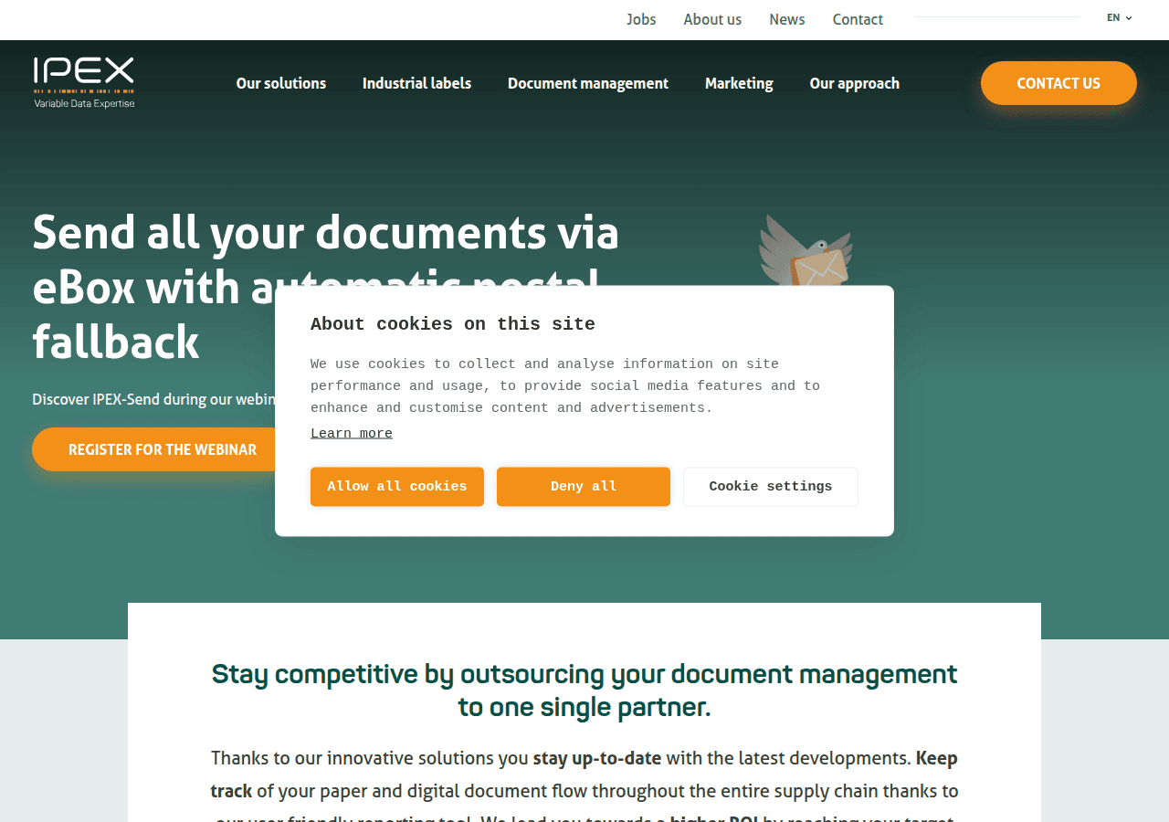 Screenshot of ipexgroup.com