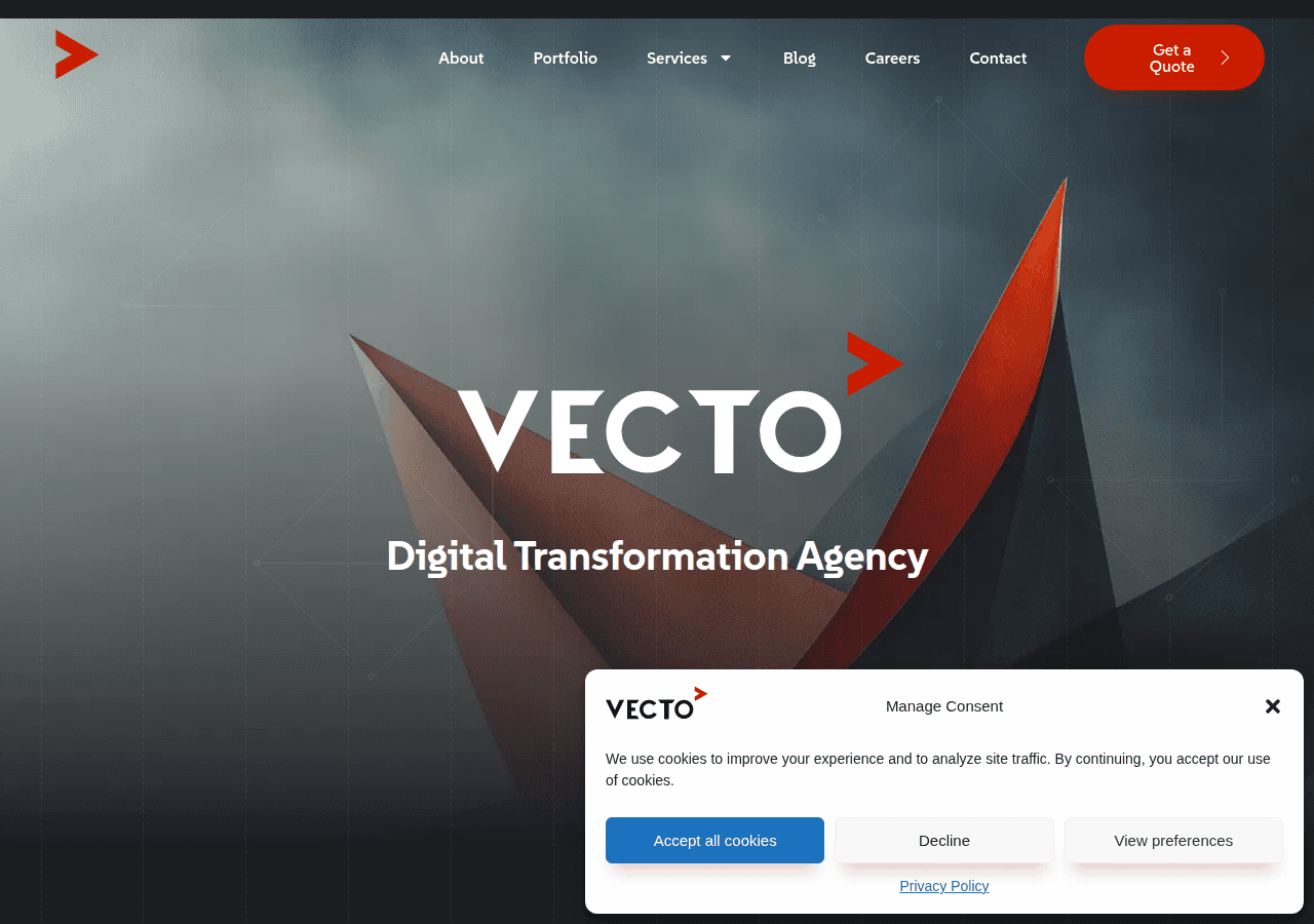 Screenshot of vecto.digital