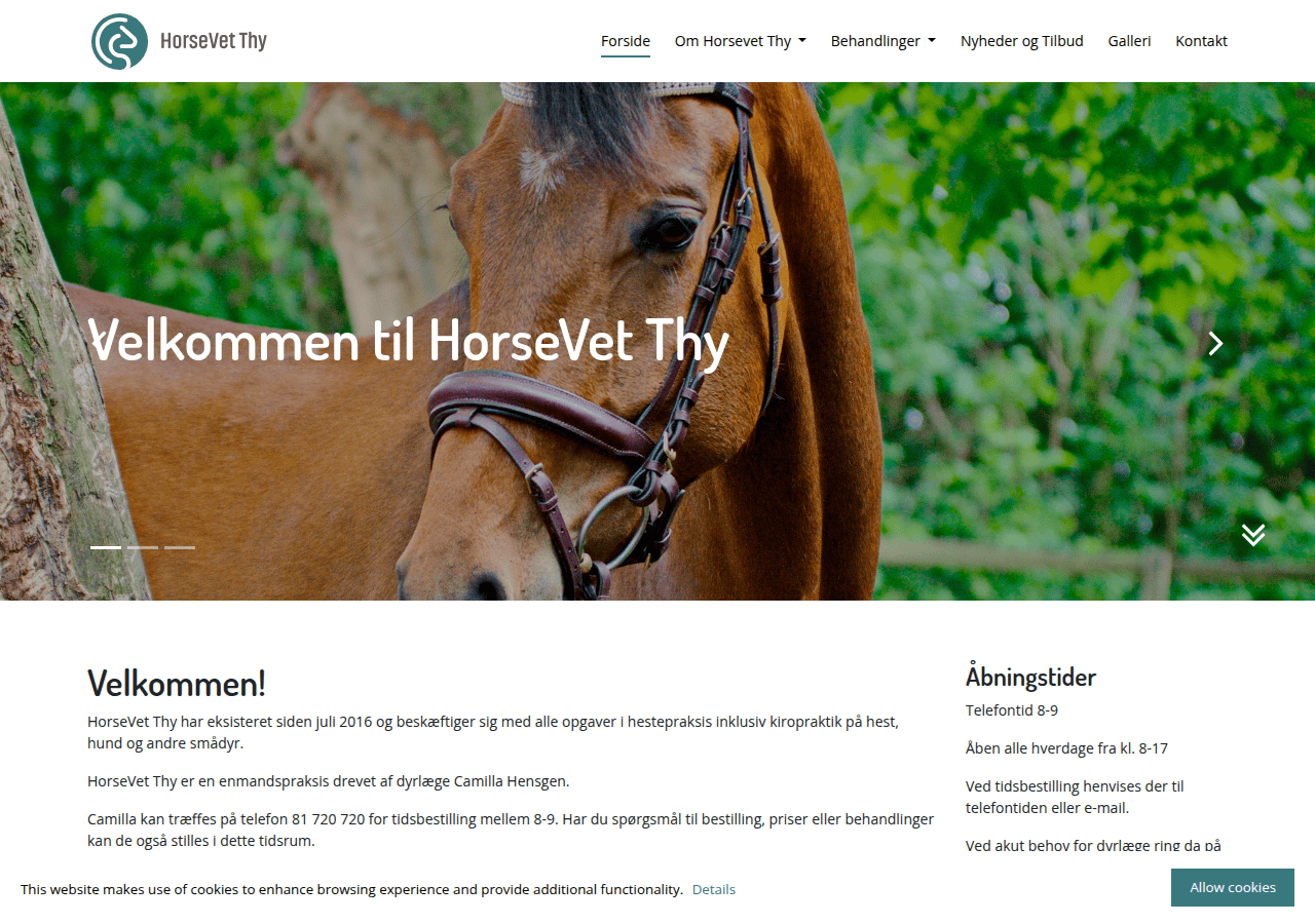 Screenshot of horsevetthy.dk