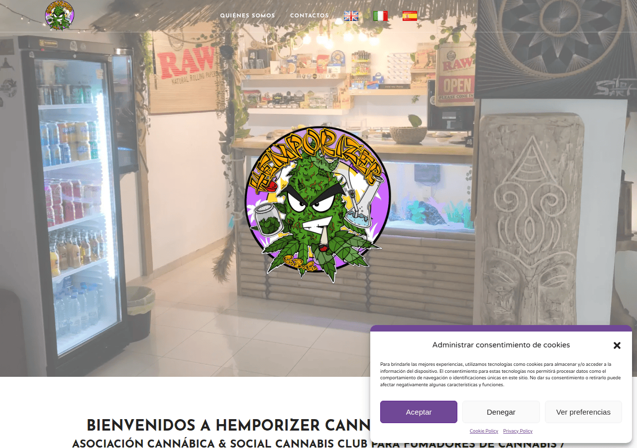 Screenshot of hemporizercsc.com