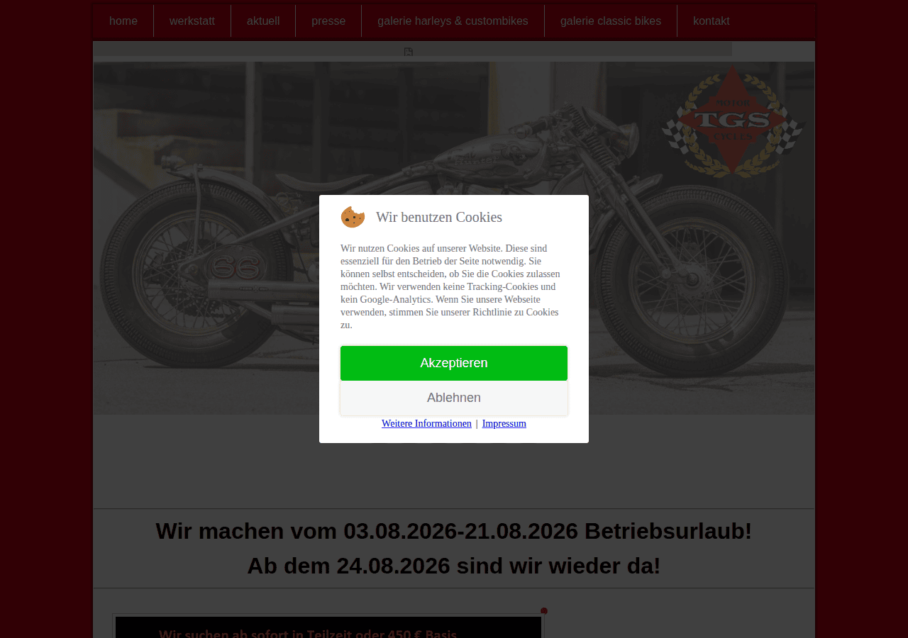Screenshot of tgs-motorcycles.de