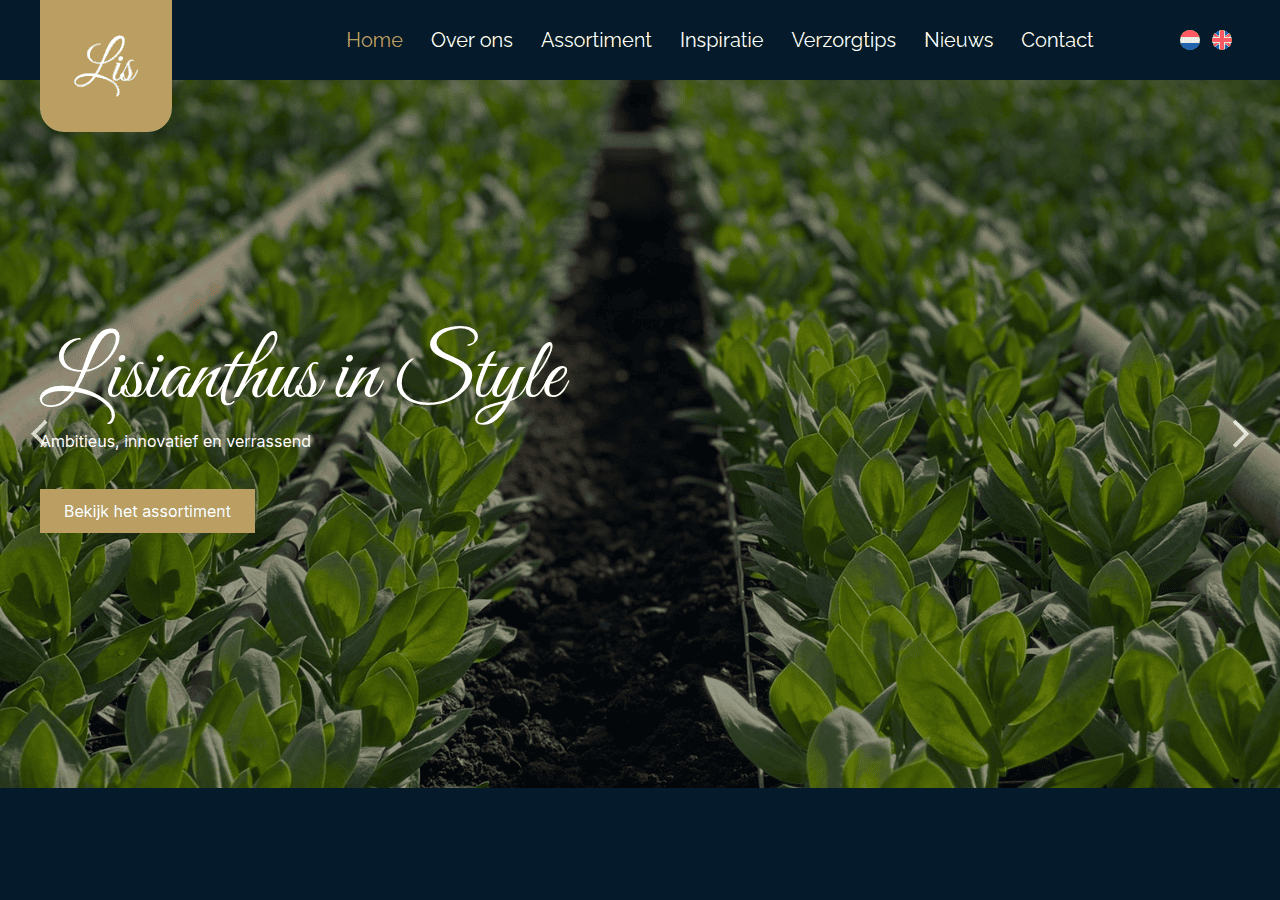 Screenshot of lislisianthus.nl